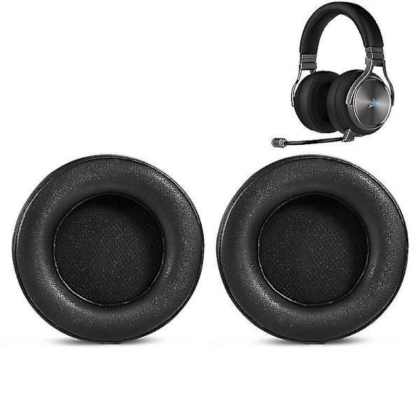 1 Pari Korvanpehmusteita Vaihtoehtoina Corsair Virtuoso RGB Wireless SE Pelikorvanappi A db Black