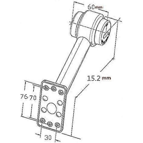 12V LED Sidemarkerlyssett med 2 stk for lastebiltilhenger 20 cm {Db}