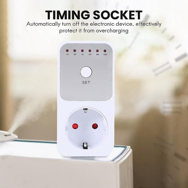 Nedtellingstimerbryter Intelligent Kontroll Plug-in Socket Lukker Automatisk Socket Eu-plugg [db]