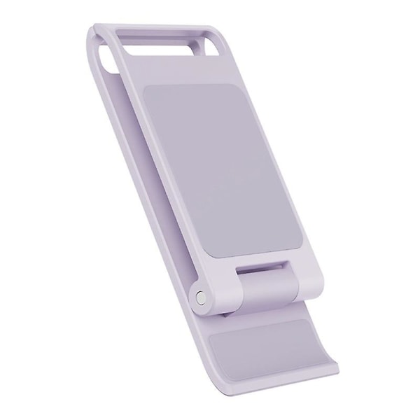 P19s telefonbeslag Creative Letvægts Abs Foldbar Lazy Desktop Mobiltelefon Tablet Stand til Live Broadcast Jikaix Lavender Purple