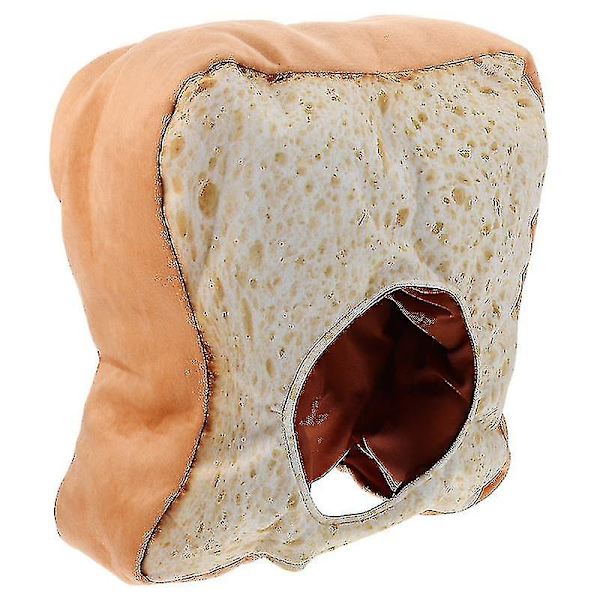 Toastbrödhatt Varma Bröd DIY Selfie Rekvisita Plyschhatt Kostymtillbehör {db}