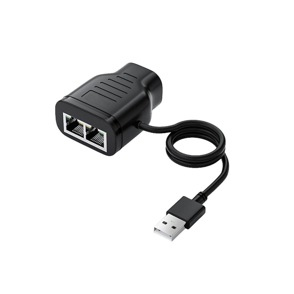 2-i-1-adapter netværk hundrede megabit netværk deling Rj45 multifunktionel en-to-netværk splitter