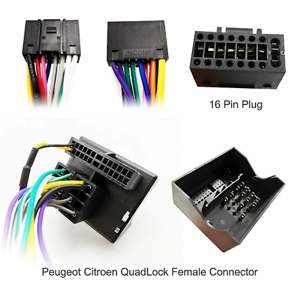 Kablage CANBUS Decoder Box Bilkabeladapter för Peugeot 208 2008 3008 308 307 Citroen C4 C3 [db] cable+ANT