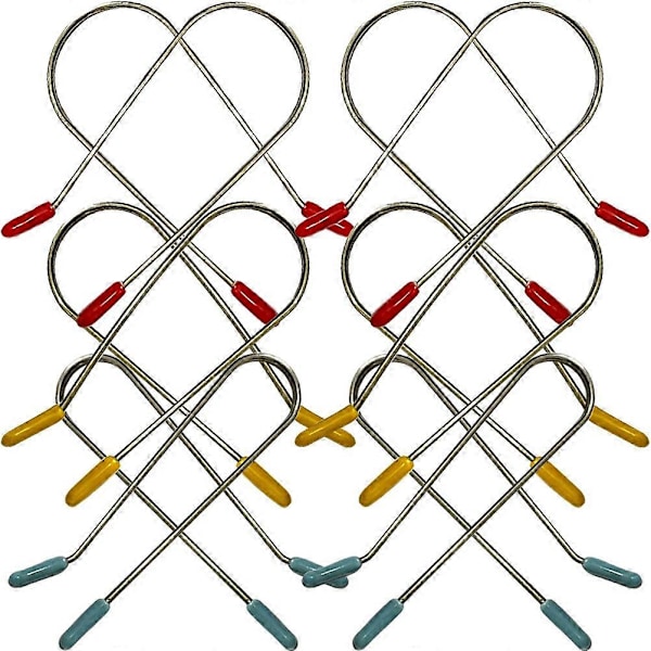 24 st Värmespolar Clips Ersättning Värmerulle Clips Rullar Fäststift för Hemsalong [DB] Random Color 7.00X1.90X0.20CM
