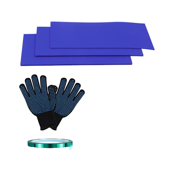 Sublimering Tumblers Wrap Set För Muggpress Tillbehör, 3 Tjocklekar Silikon Mugg Tumbler Wrap Subli