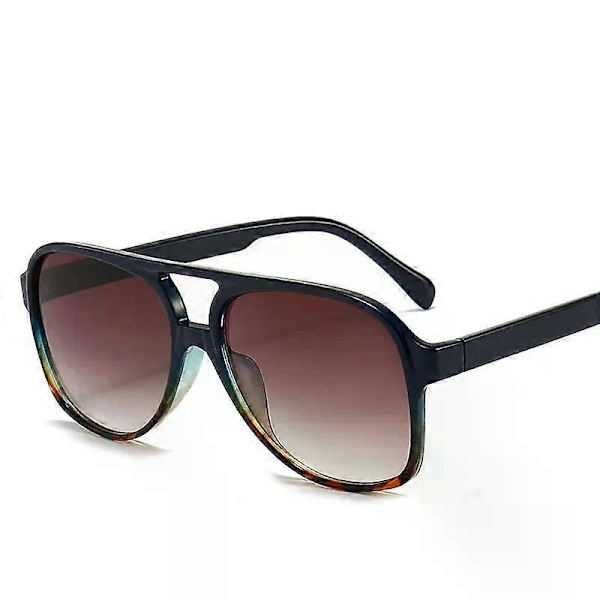 Klassiset Polarisoidut Aurinkolasit Miehille Naisille Vintage Soikea Kehys Ajolasit Yönäkölasit UV400 [DB] Blue Leopard Polarized Sunglasses