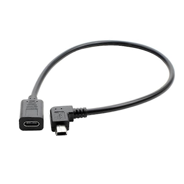 USB C - Mini USB 2.0 -sovitin, Type C naaras - Mini USB uros -sovitinkaapeli [DB] B