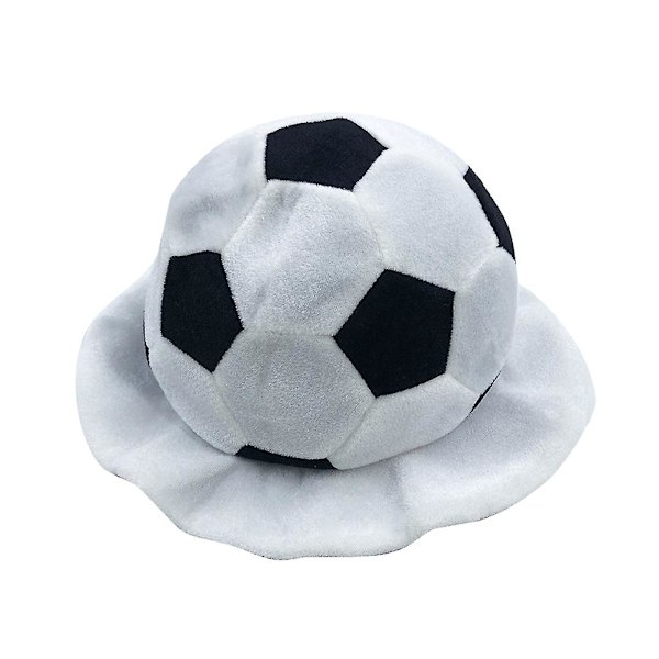 Fotbollsformad hatt Kreativ fest huvudbonad Snygg sportfans hatt Festtillbehör Present till män kvinnor (genomsnittlig storlek) [db] 30*14cm