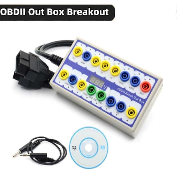 Auto Bil OBD 2 Break Out Box OBD2 Breakout Box OBD OBDII Protokolldetektor [Db] 1 Set first generation