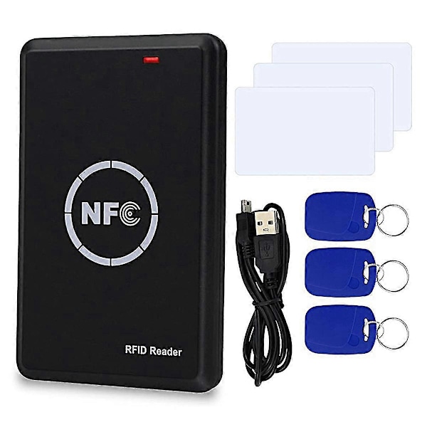 RFID NFC-kopierare 125kHz Nyckelbricka Kopierare 13.56MHz Krypterad Programmerare USB-gränssnitt RFID Smart Ca [DB]