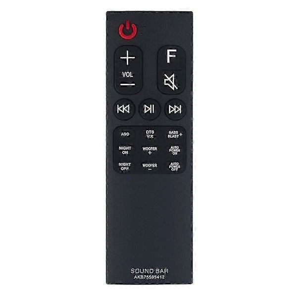 Akb75595412 Fjärrkontroll Ersatt För Lg Sound Bar Sk5 Sk5y Sl5y Sl6y Sn6y [db]