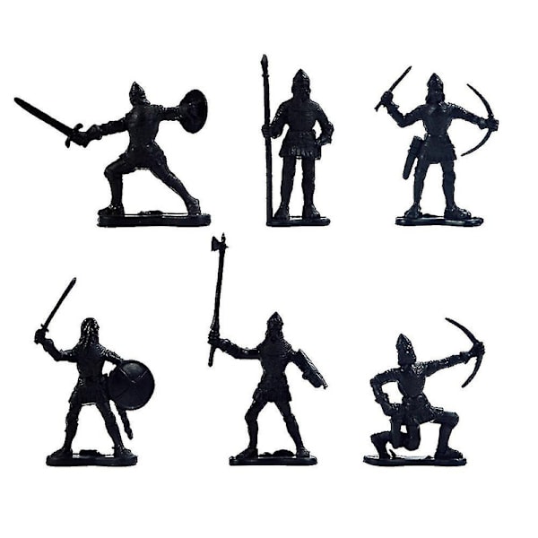 60 stk/sett Barn Gave Figurer Modell Gammel Soldat Leke Middelalder Krig Db