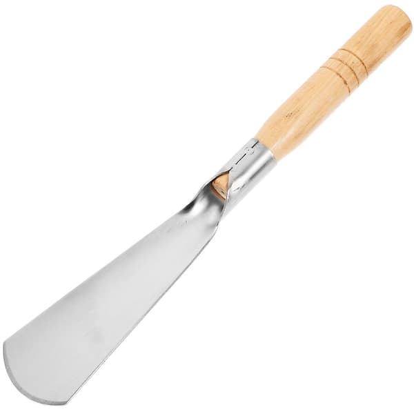 Håndspade med trehåndtak for hagearbeid, liten, rustfritt stål