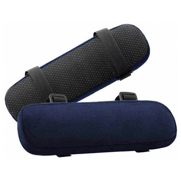 Håndleddsstøtte for kontorstol Sklisikker Enkel installasjon Stol Armleneputer for avslapning [DB] Navy blue