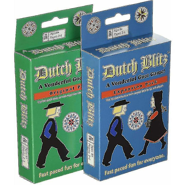 Hollantilainen Blitz-korttipeli Basic Dutch Blitz Party Board Game Card Green Box [DB] Green Box