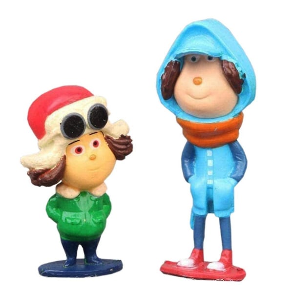 12 stk/sett Jul Grinch Figur Lekekake Topper Hjem Ornament Dekorasjon Gaver db