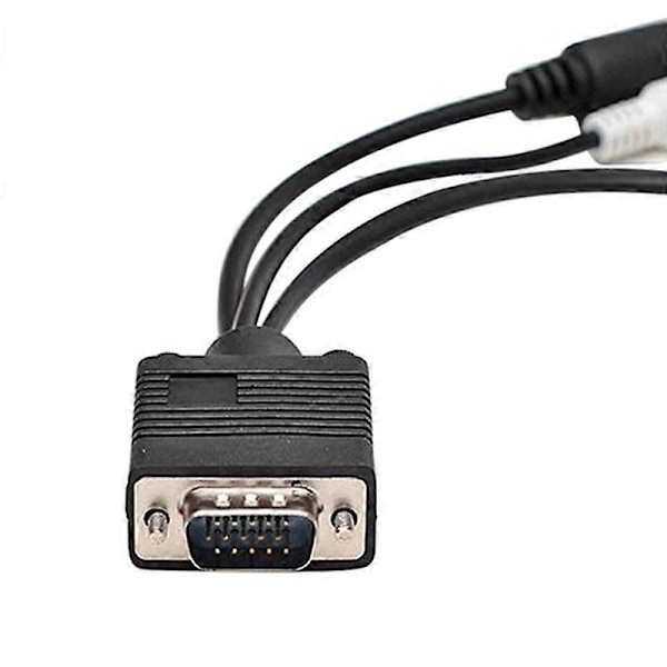 DB VGA til S-Video 3 RCA Kompositt AV TV Ut Adapter Konverter Kabel for PC Laptop A