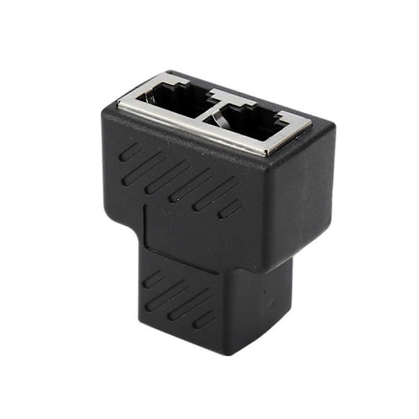 RJ45 Splitter Adapter 1 til 2 Veis Dobbel Hunn Port CAT5/6/7 LAN Ethernet Kabel Az FK [DB]