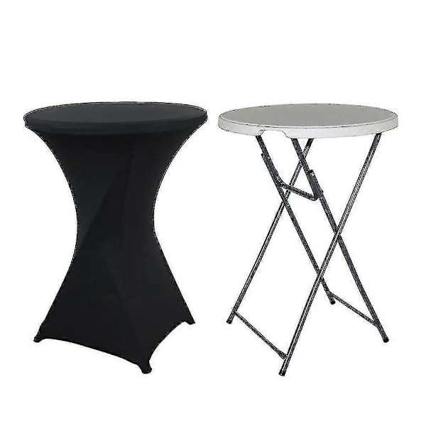 Cocktailbordsöverdrag Stretch Spandex Cocktailbordsöverdrag Duk För Bröllop, Bankett Och Fest [DB] Emerald 80*110cm