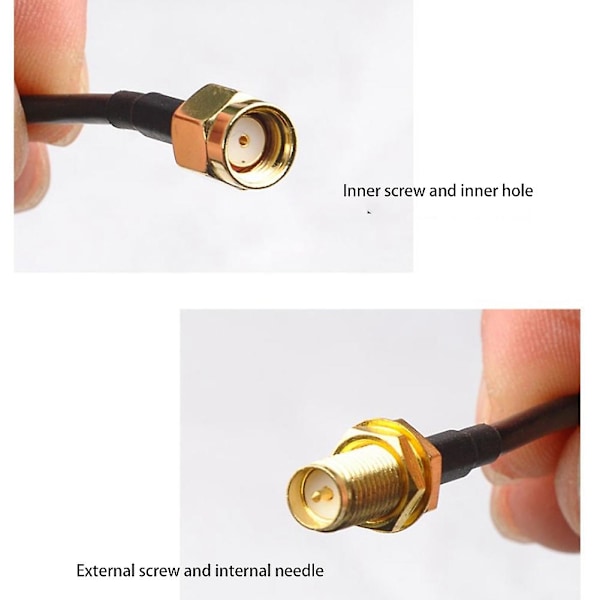 20M Förlängningskablar SMA Hane till Hona Koaxial Förlängningskabel WiFi Router Antenna Aerial Koppar P{ DB} Black