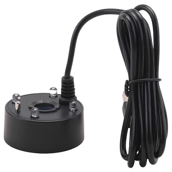 Sumutin, USB-portti, 4 värin LED-valot, mini sumukone, musta [DB]