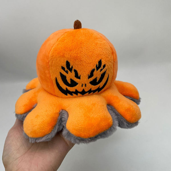 Rl Käännettävä Hämähäkki Jack-o-lyhty Pehmolelu Kaksinkertainen Puoli Söpö Täytetty Nukke Halloween Koti Dekoraatio