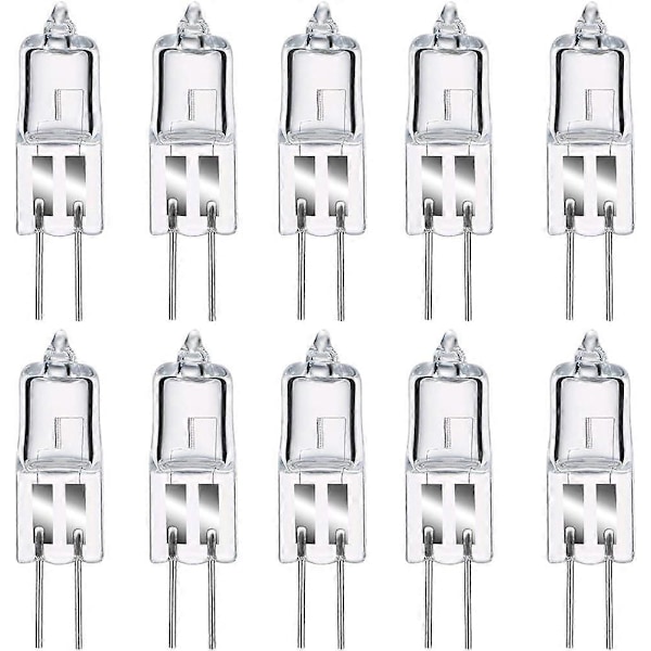 Halogenpærer G4 20W 12V, varm hvid 2800K, dæmpbar transparent kapsel 10 [Db]