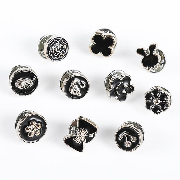 Pack of 10 Protects Against Accidental Exposure of Button Brooch Pin Badges