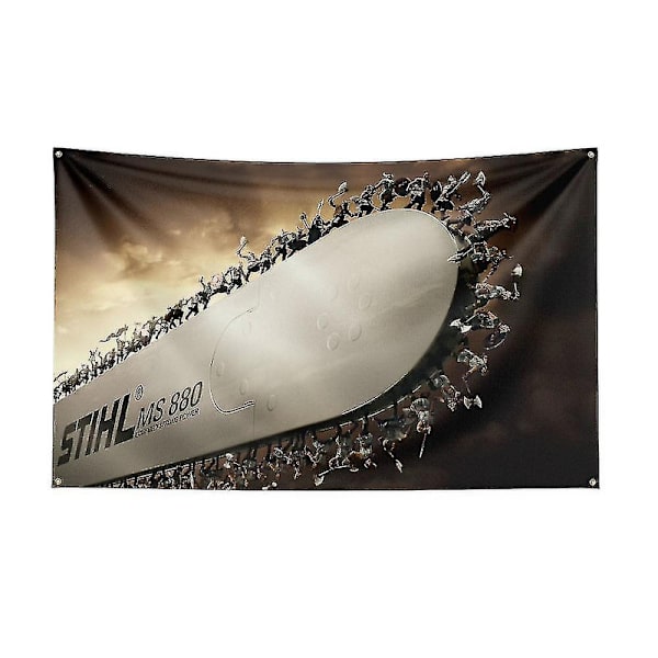 3x5ft Stihl Timbersports -sarjan lippu polyester digitaalinen painatusbanneri koristeluun DB J0479 90 x 150cm