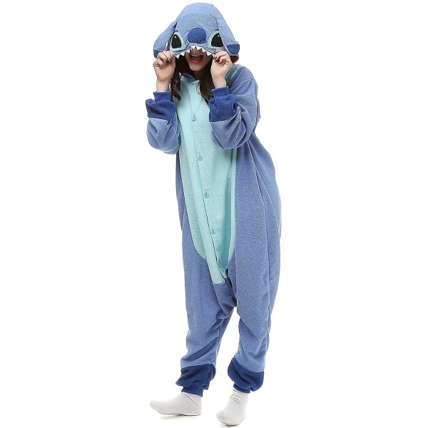 Regnbue Horn Monster Stitch Kostume Pyjamas Bodysuit Kigurumi Jumpsuit Pyjamas Dyre Hoodie