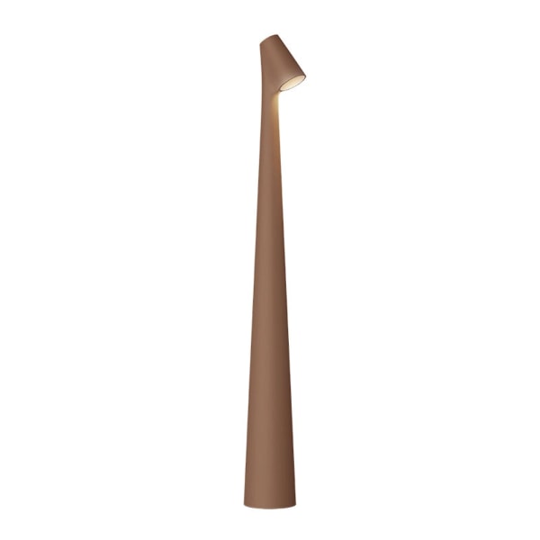Elegant bordslampa med smal konisk skaft Bärbar och dimbar Led Sculpting Light Dec [DB] Coffee 450