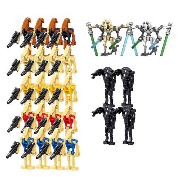 Star Wars Battle Droids Byggesæt Mini Actionfigurer Dukke Minifigurer Legetøj Skrivebordsdekoration Til Fans Db 24-2Pieces