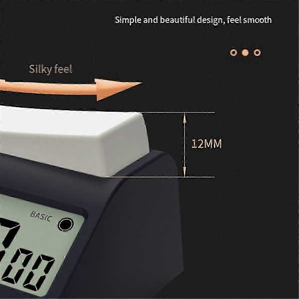 Schacktimer Professionell Schackklocka Multifunktionell Digital Klocka [DB] Black