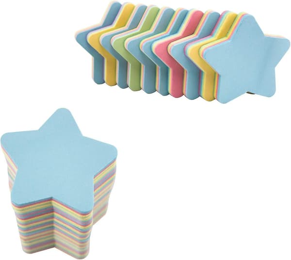 Post-it lappar (10 block (76*76mm stjärnmodell (100 blad per block)) [db] 1000 PCS