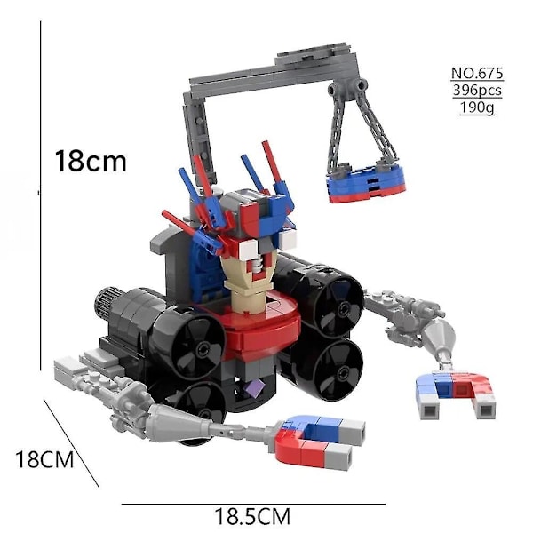Skibidi WC-lelurakennuspalikat Titans Camera Man Tv Man Cameraman Speakerman Skibidi WC-kello Man Titans Drill Speaker Db Building Block5