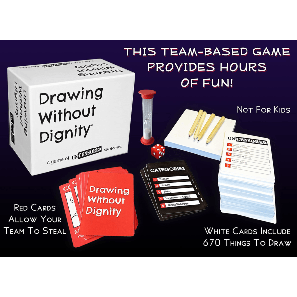Piirtäminen ilman arvokkuutta - kieroutunut hauska aikuisten juhlapeli piirustuspelistä [DB] Expansion Pack 1