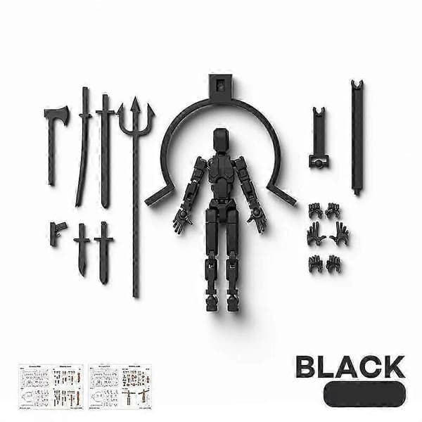 Dummy13 Magnetisk Actionfigur Set, 3D Magnetisk Actionfigur Set [DB] Black with Magnet