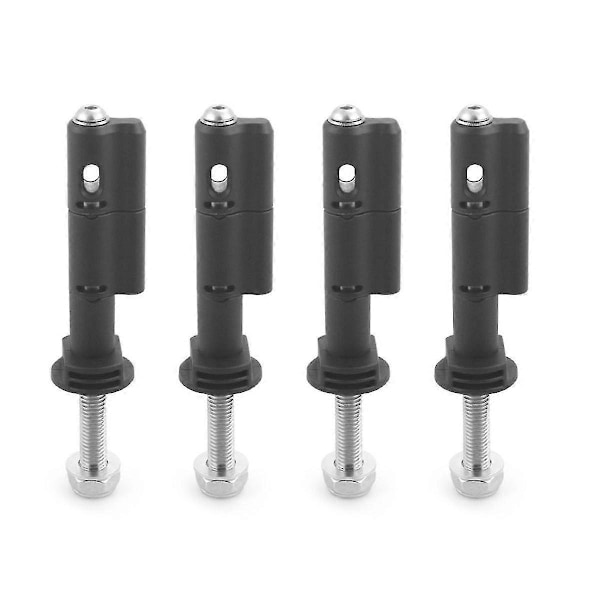 4 pakker monteringspinner for gjenvinningsbrett, låsbare trekkbrett monteringspinner, for MaxTrax MKII [db] black