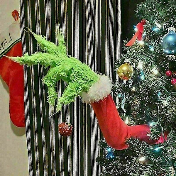 Hvordan Grinch Stjal Julen Dekoration Grinch Plys Legetøjsdukke Juletræ Dekoration {db} Head