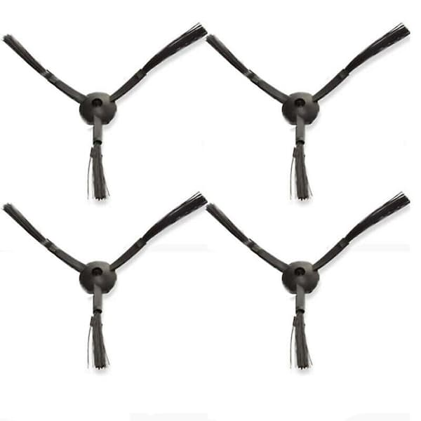 4 x Plastik Sidebørste til MD16192 MD18500 MD18501 MD18600 Støvsuger db Black