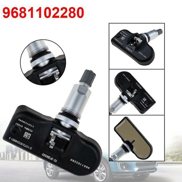 Car Tpms Tire Pressure Sensor Tire Pressure Detector For 407 207 307 607 508 807 C4 5 6 7 8 9681102 [DB]