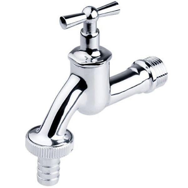Havehane messing/forkromet udendørs vandingsventil 1/2 3/4 [DB] Chrome 3/4" BSP