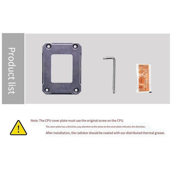 Stationär dator 12/13 generation Cpu Anti Bending Cover Plate Moderkort Cpu Anti Bending Cover P [DB]