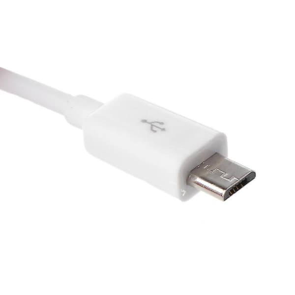 Usb 2.0 A Han til 4 Micro Usb Han Y Splitter Kabel Til Power Bank [DB] White