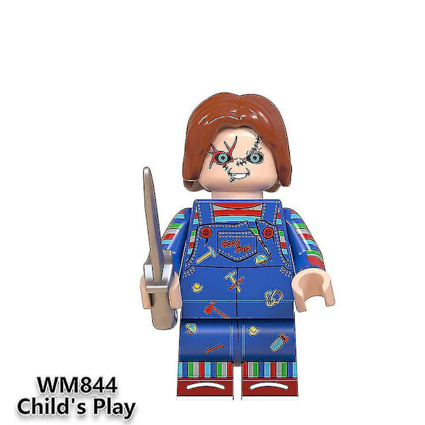 8 kpl/setti Hot Horror Movie -hahmot Minihahmot Billy Freddy Jason Rakennuspalikat Minifiguurit Lelut Lapset Halloween Luovat Lahjat Db