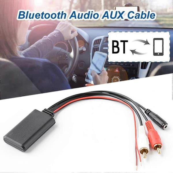 Bil Bluetooth Musik Adapter Modul Stereo AUX Audio Kabel Universal AUX-IN Audio Input Bluetooth Adapter [DB]