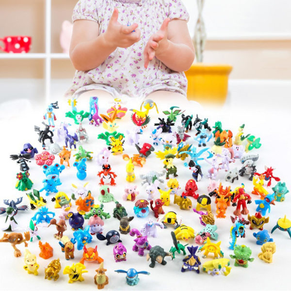 24 stk Pokemons Figurer Søte Miniatyrfigurer PVC Tegneserie Håndverk Solid Modell Ornament Samleobjekt Japan Anime Pokemons Pikachus {db} 24PCS