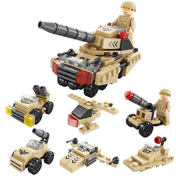 Kompatibel med Idea Puzzle Gun Car Model Byggeklodser Db