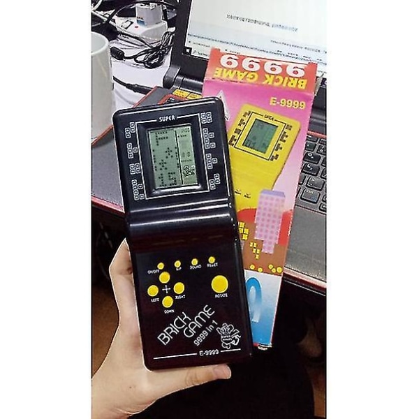 Tetris Brick 9999 I 1 Gameboy Mini Spelkonsol Jupiter Brick Spelkonsol Retro Riddle Handheld Minnen Barnleksak Db BATTERY AA 2PCS