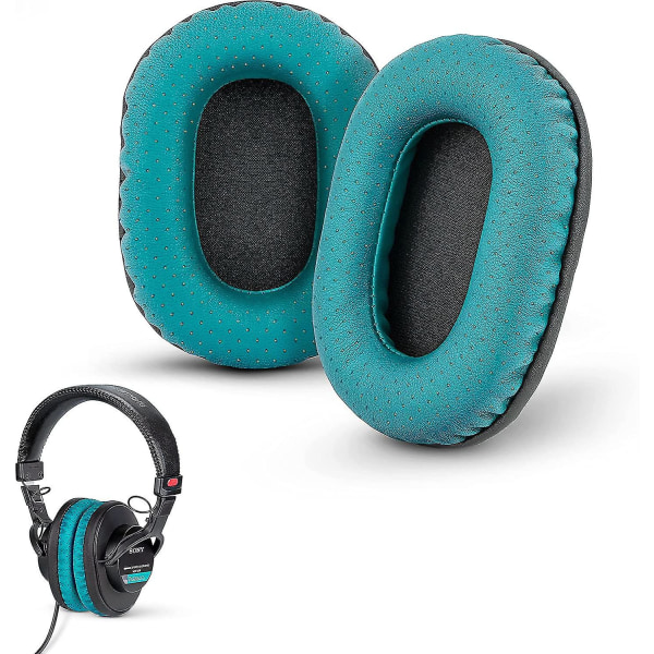 Ersättnings-öronkuddar för Sony Mdr 7506, V6 &cd900st med öronkuddar med Memory Foam & passar för andra On Ear-hörlurar (turkos) {DB